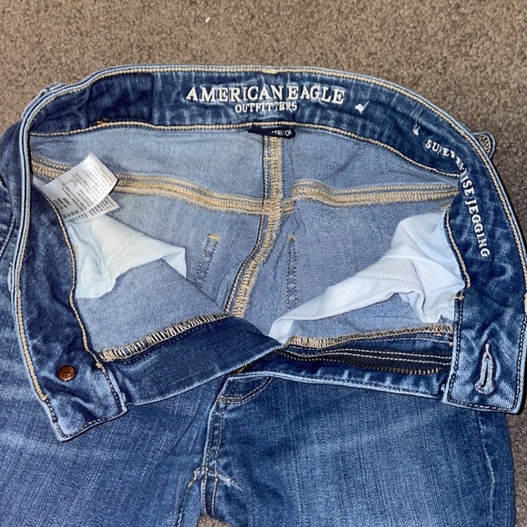 american eagle jeggings size 00 short super high rise - Picture 5 of 9